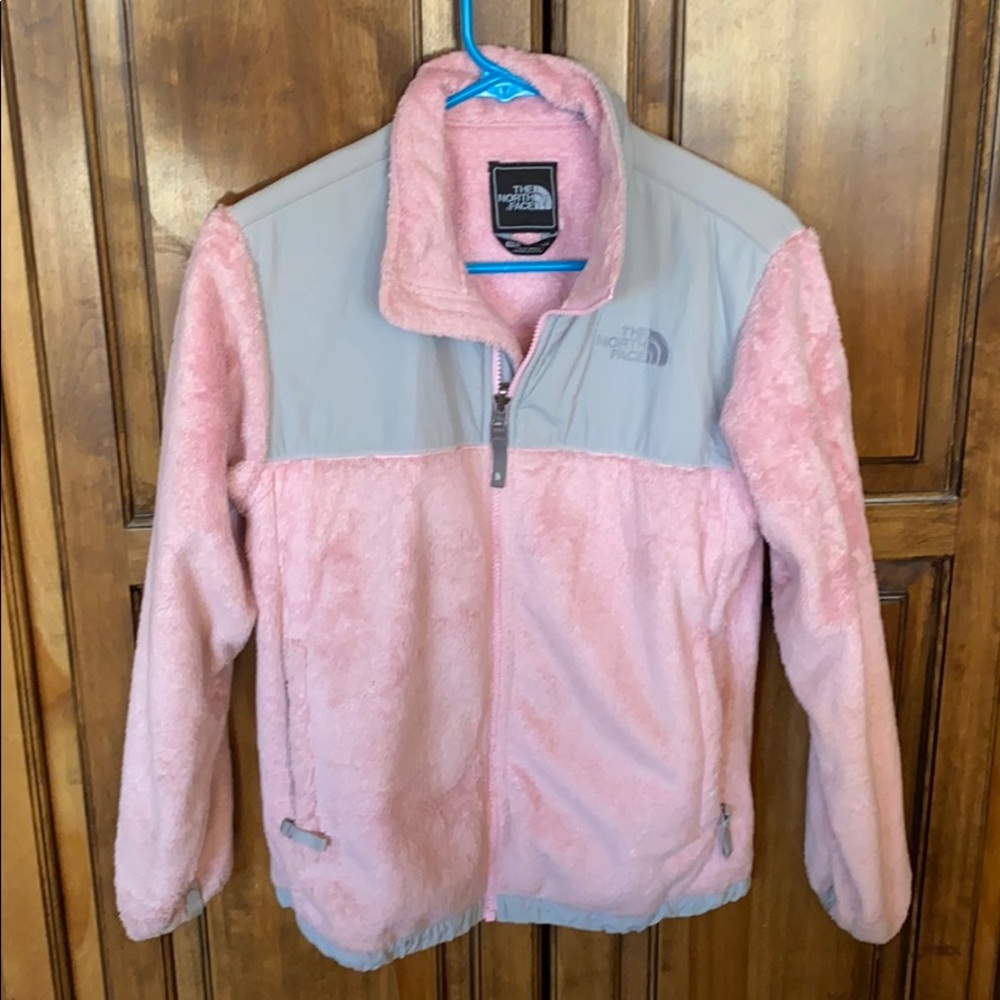 Pink Fleece North Face Jacket